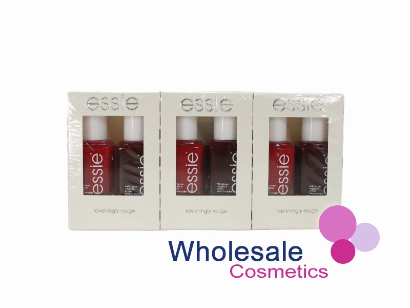 6 x Essie Duo Nail Polish Kit - RAVISHINGLY ROUGE